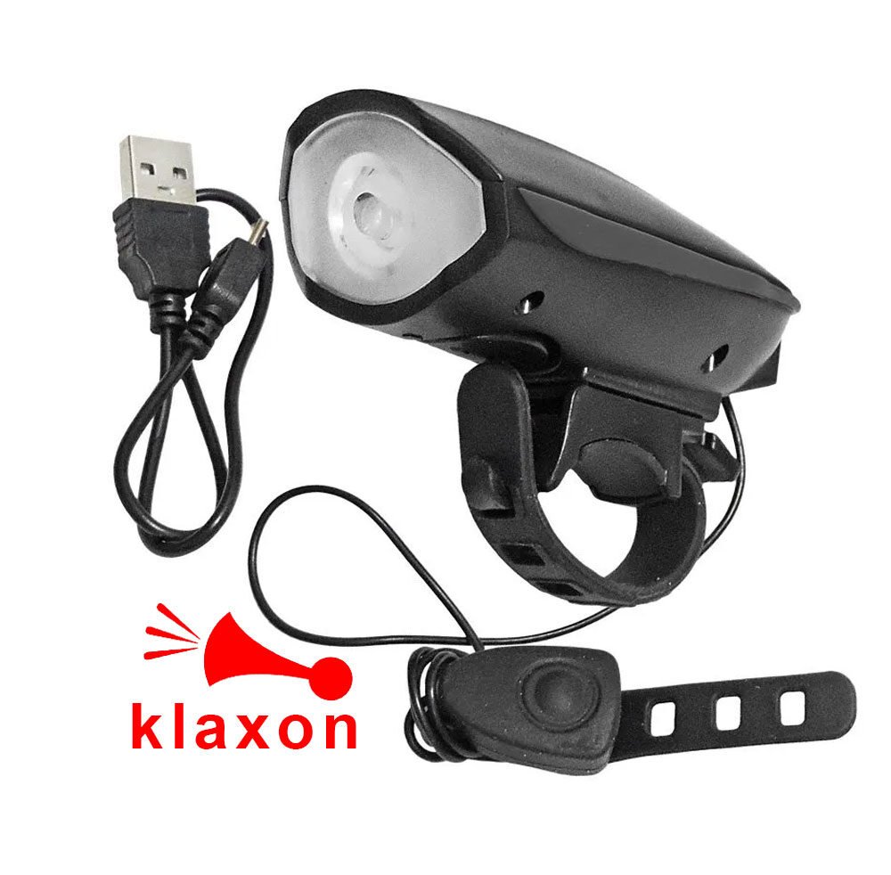 klaxon-trottinette-electrique-e1672314451312.jpg Phare lumière et Klaxon pour trottinette électrique – Image 1